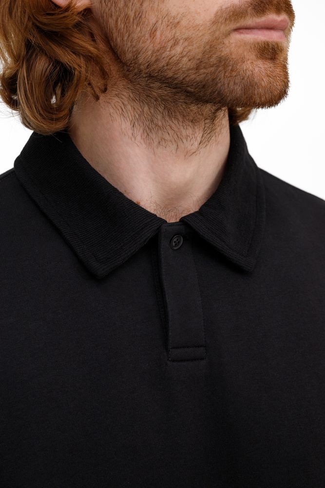 Рубашка поло унисекс Tiimi, черная-3