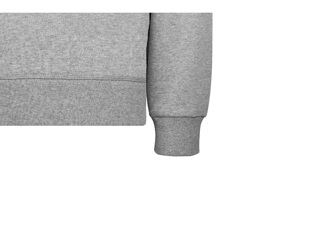 Свитшот оверсайз Lisbon унисекс, серый меланж-15