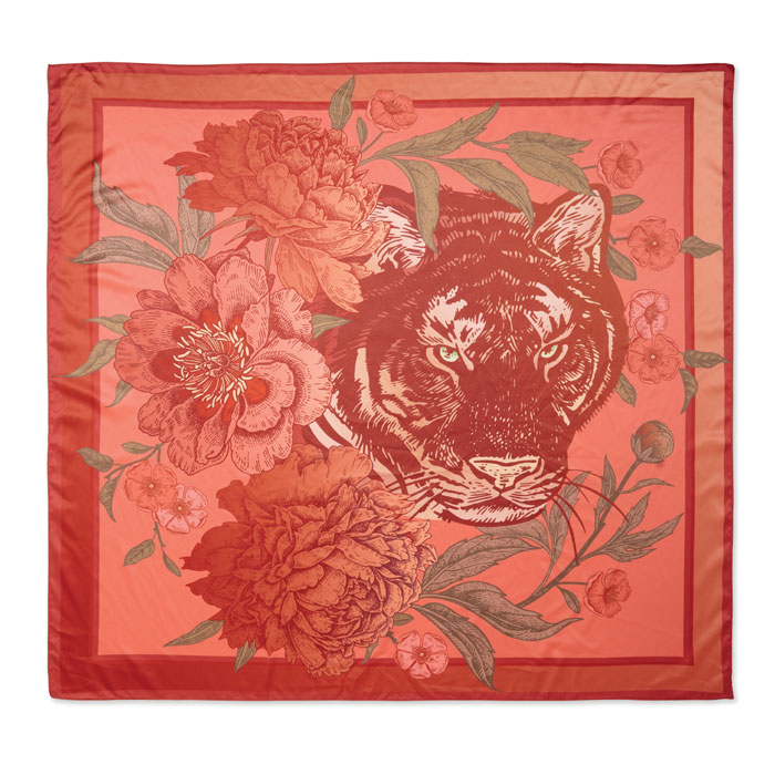 Платок, красный-1