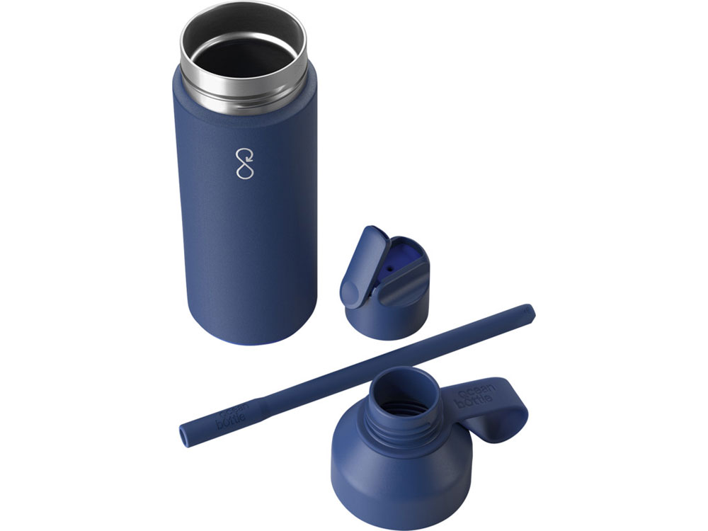 Бутылка-термос для воды Ocean Bottle GO объемом 500 мл - Синий-2