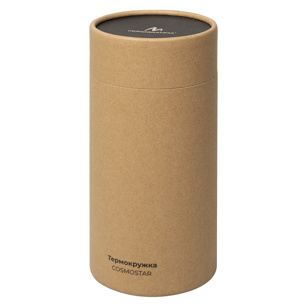 Термокружка Cosmostar, Чёрный/ золото-3