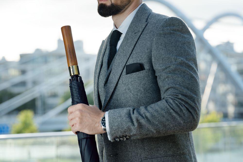 Зонт-трость Represent, черный-3