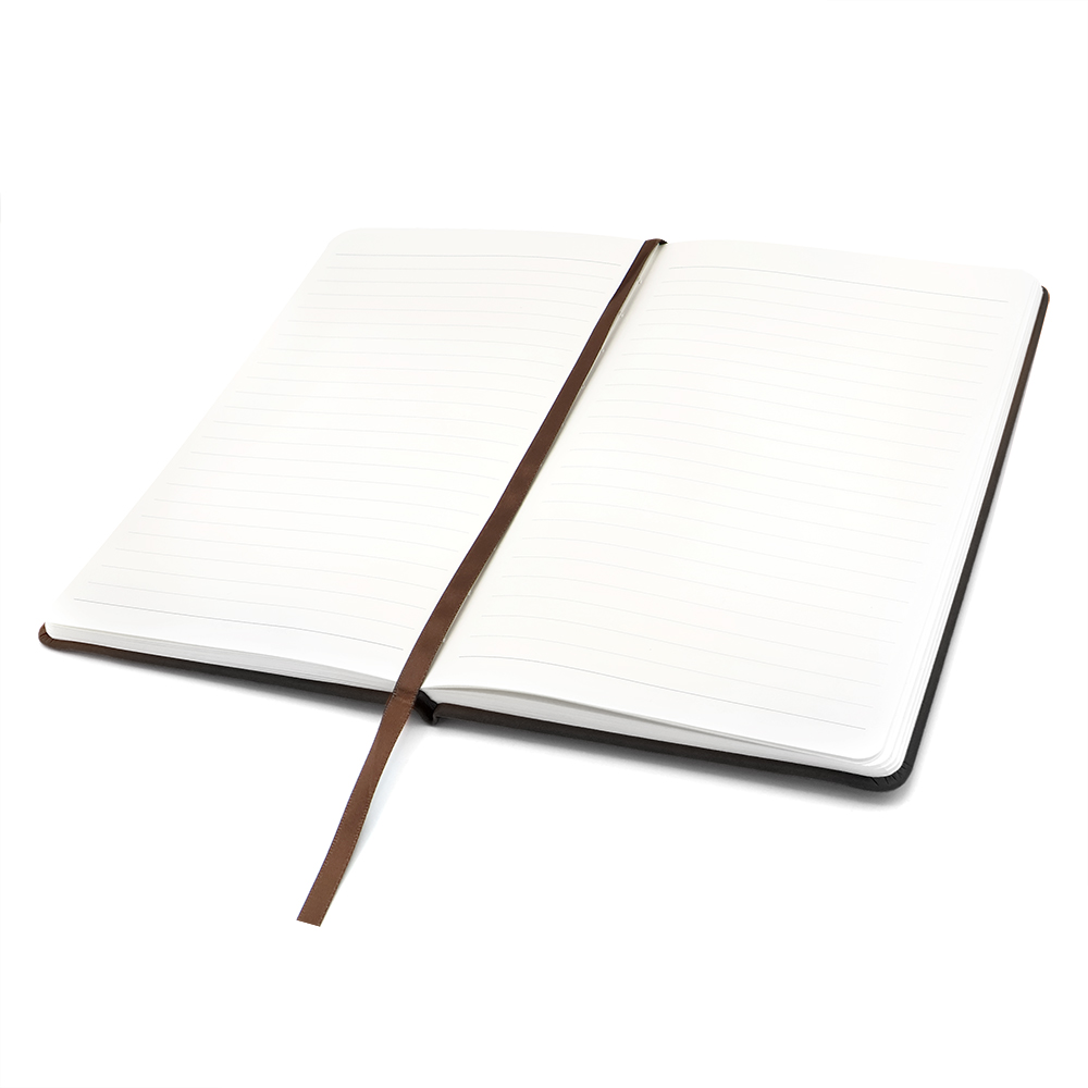 Блокнот A5 Champion в твёрдом переплёте с широкой застёжкой, Черный-1