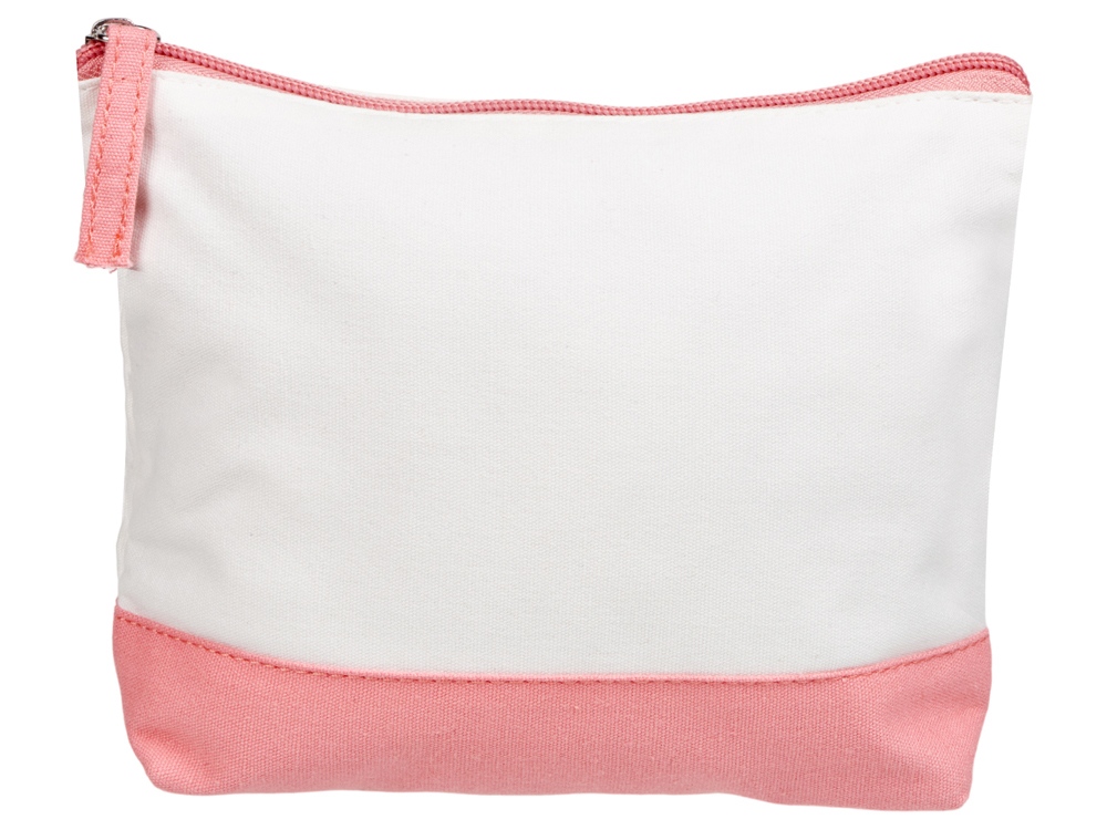 Косметичка хлопковая Cotton, белый/пыльно-розовый-2