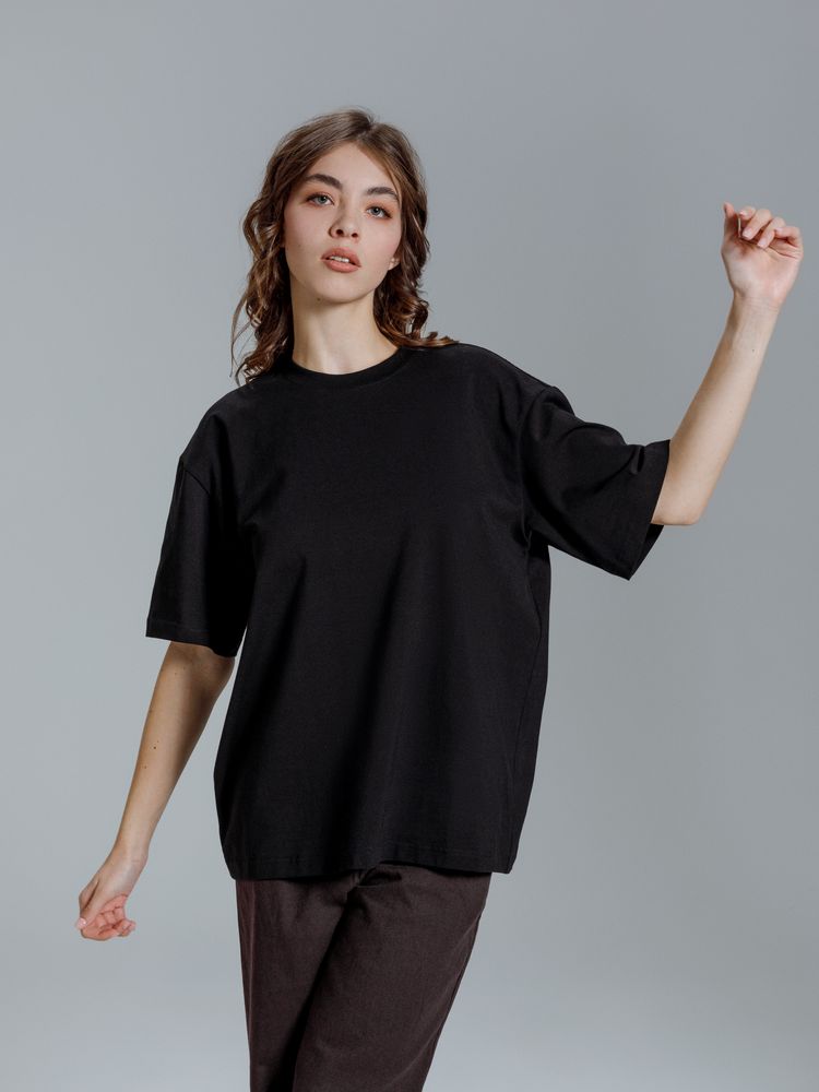 Футболка оверсайз Kangas, черная-5