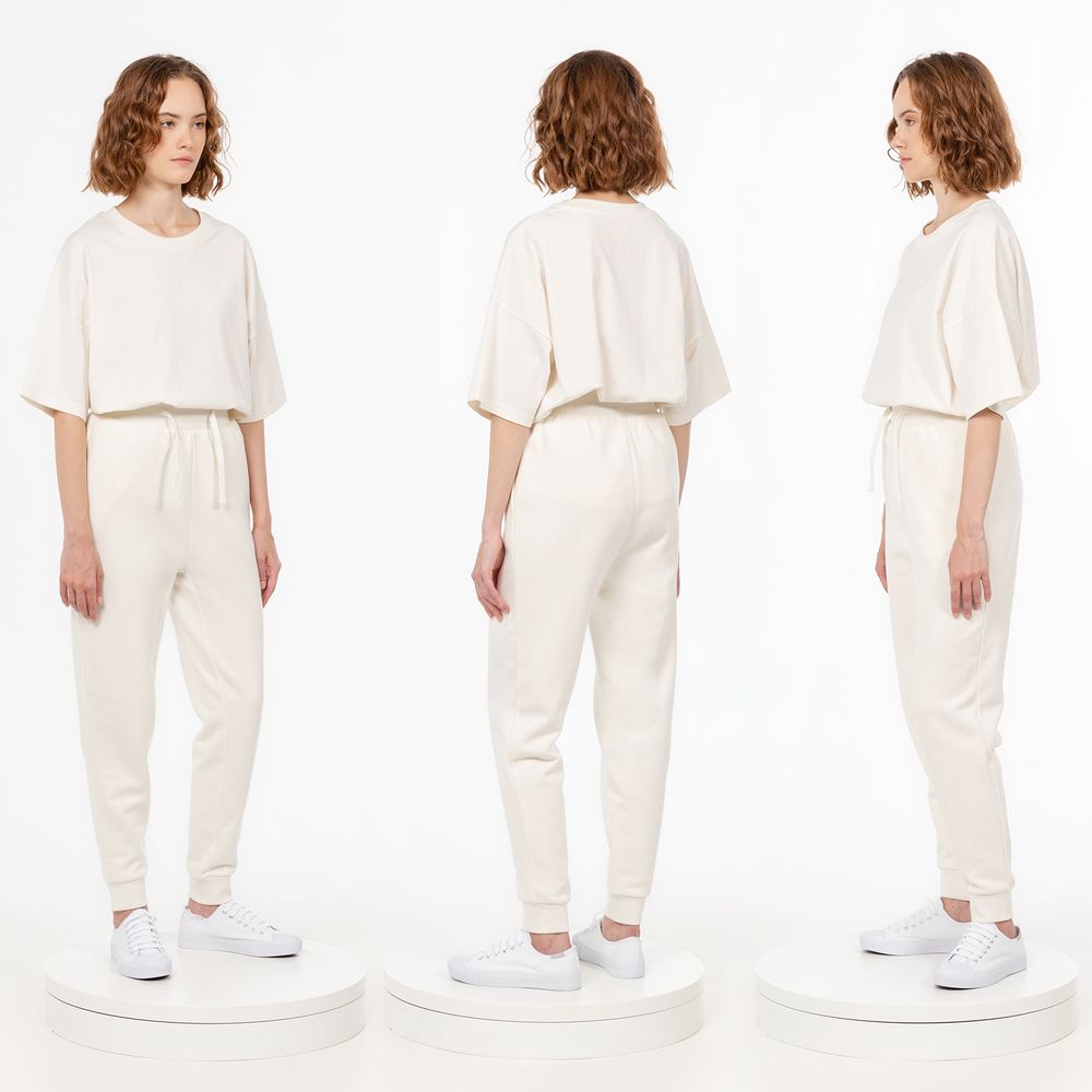 Джоггеры J2, молочно-белые-3