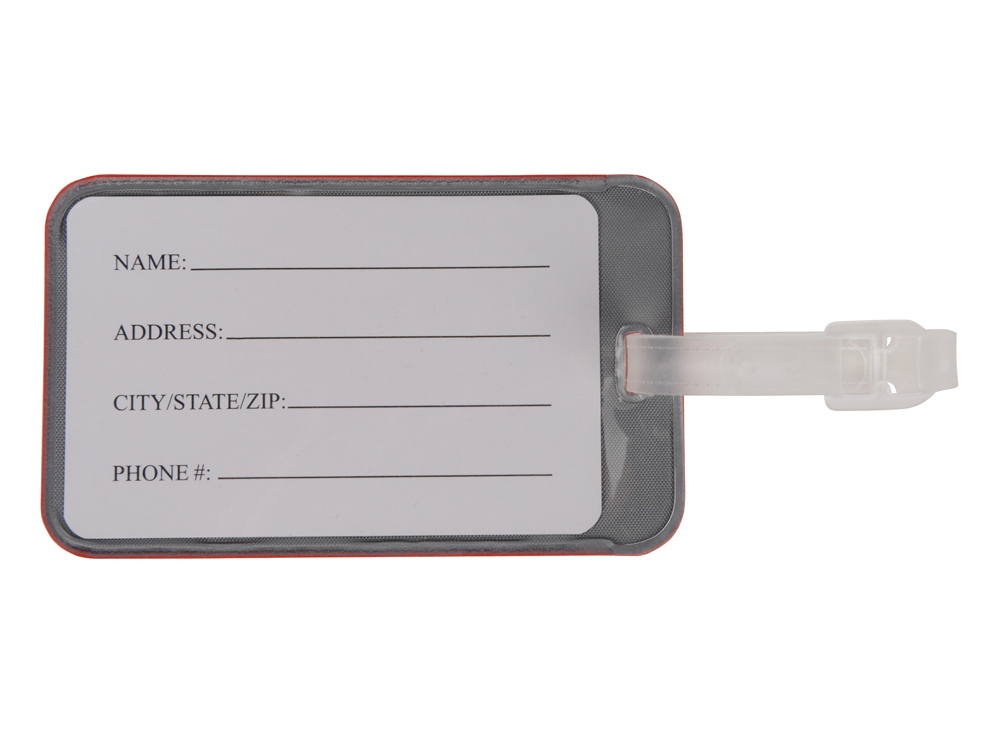 Бирка для багажа Voyage 2.0, красный-2