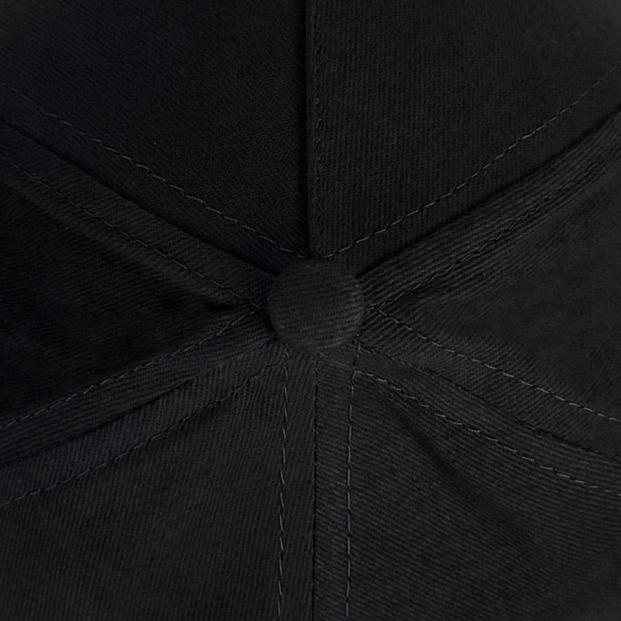 Бейсболка PREMIUM S, 5 клиньев, металлическая застежка, черный-5