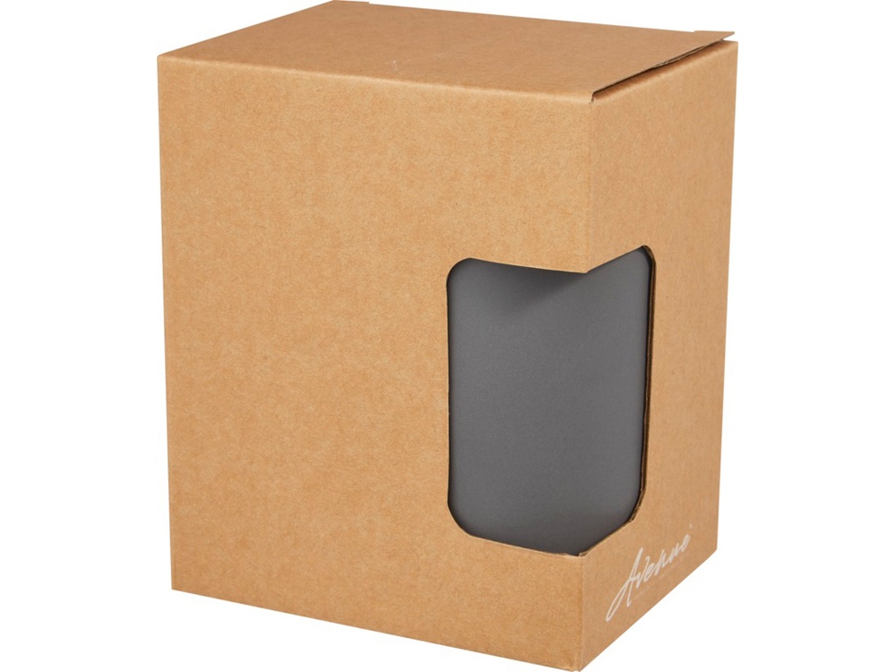 Керамическая кружка Perk объемом 480 мл, серый-4