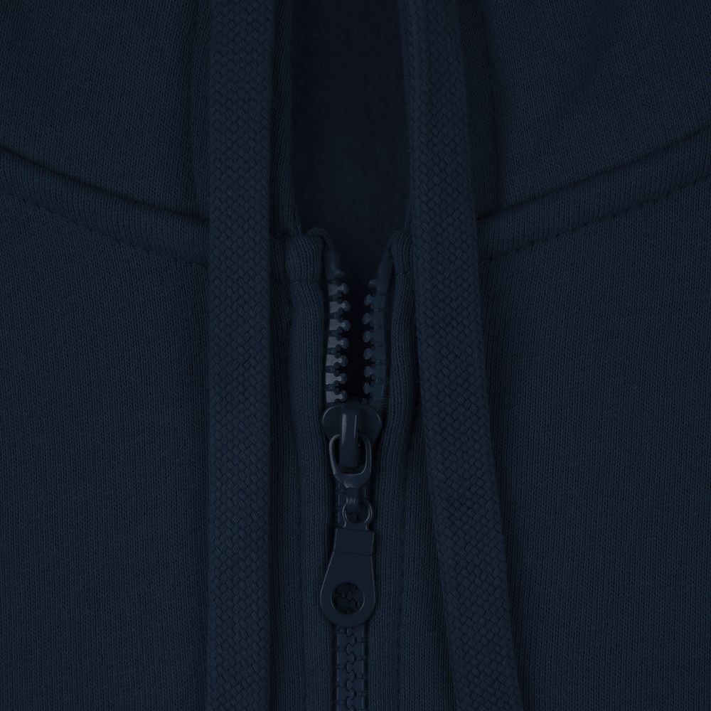 Толстовка на молнии с капюшоном Siverga Heavy 2.0, темно-синяя-4