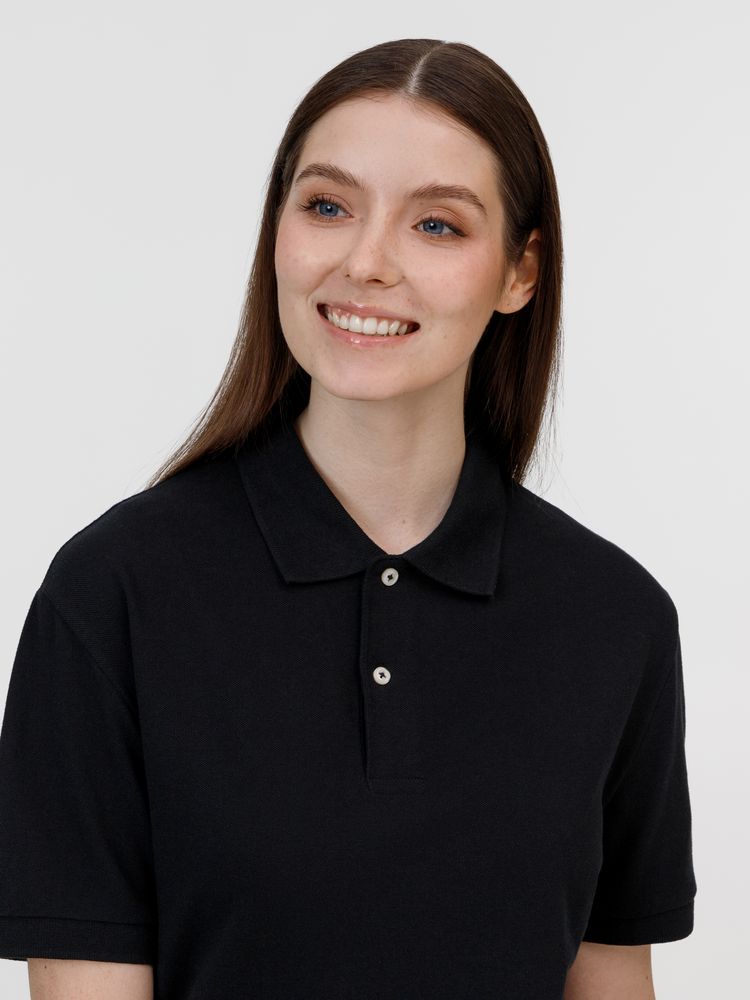 Рубашка поло унисекс Pacific, черная-7