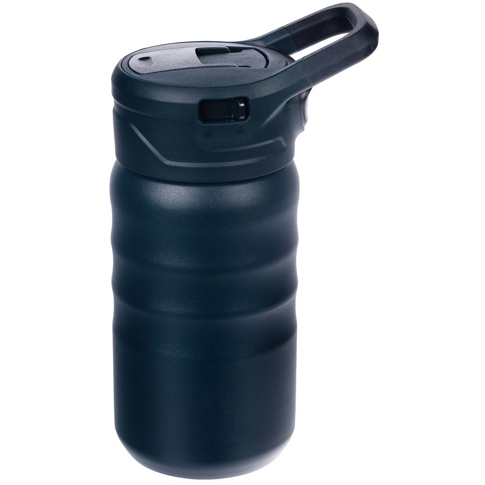 Термобутылка Fujisan 2.0 без логотипа, темно-синяя-2