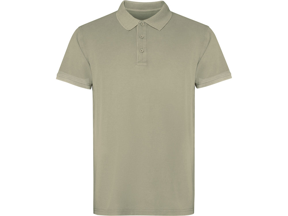 Рубашка поло Cobain унисекс, светлый хаки выстиранный-0