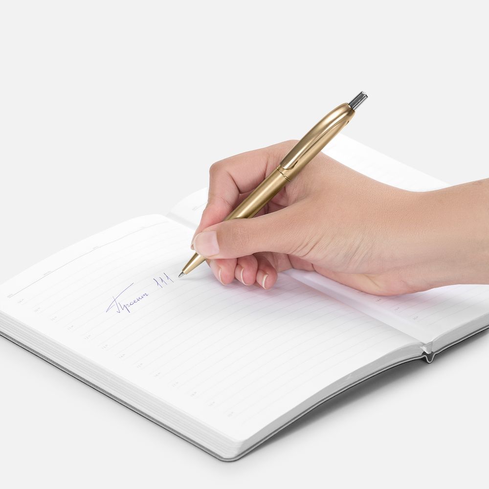 Ручка шариковая Bright Spark, золотистая-2