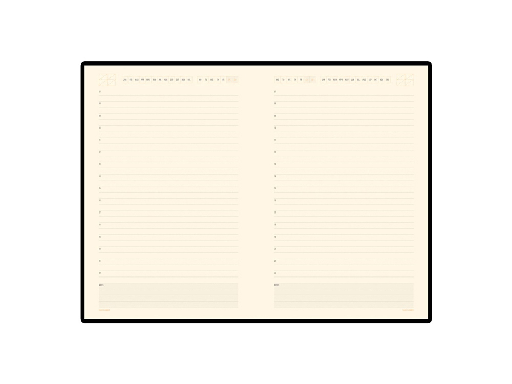 Ежедневник А5 недатированный Monaco, оранжевый-1