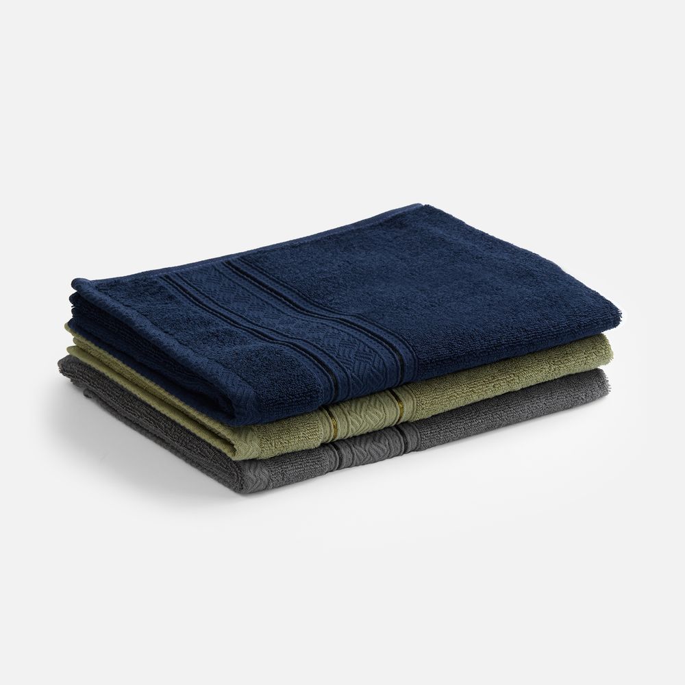 Полотенце махровое Terrychic, среднее, темно-серое-2