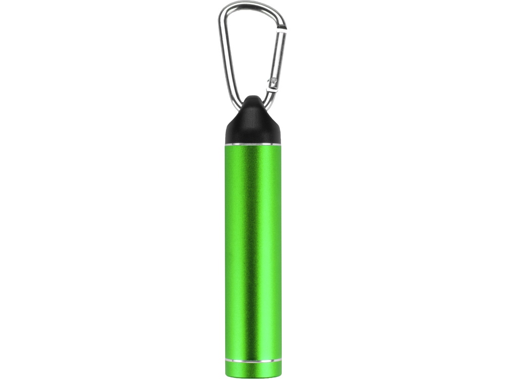 Портативное зарядное устройство Марс с карабином, 2600 mAh, зеленый-3