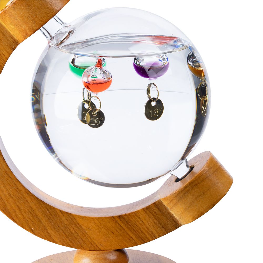 Термометр-шар «Галилео» в деревянном корпусе-2