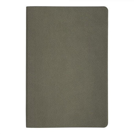 Ежедневник блок в клетку Flexy Soft Touch Latte А5, Серый-2