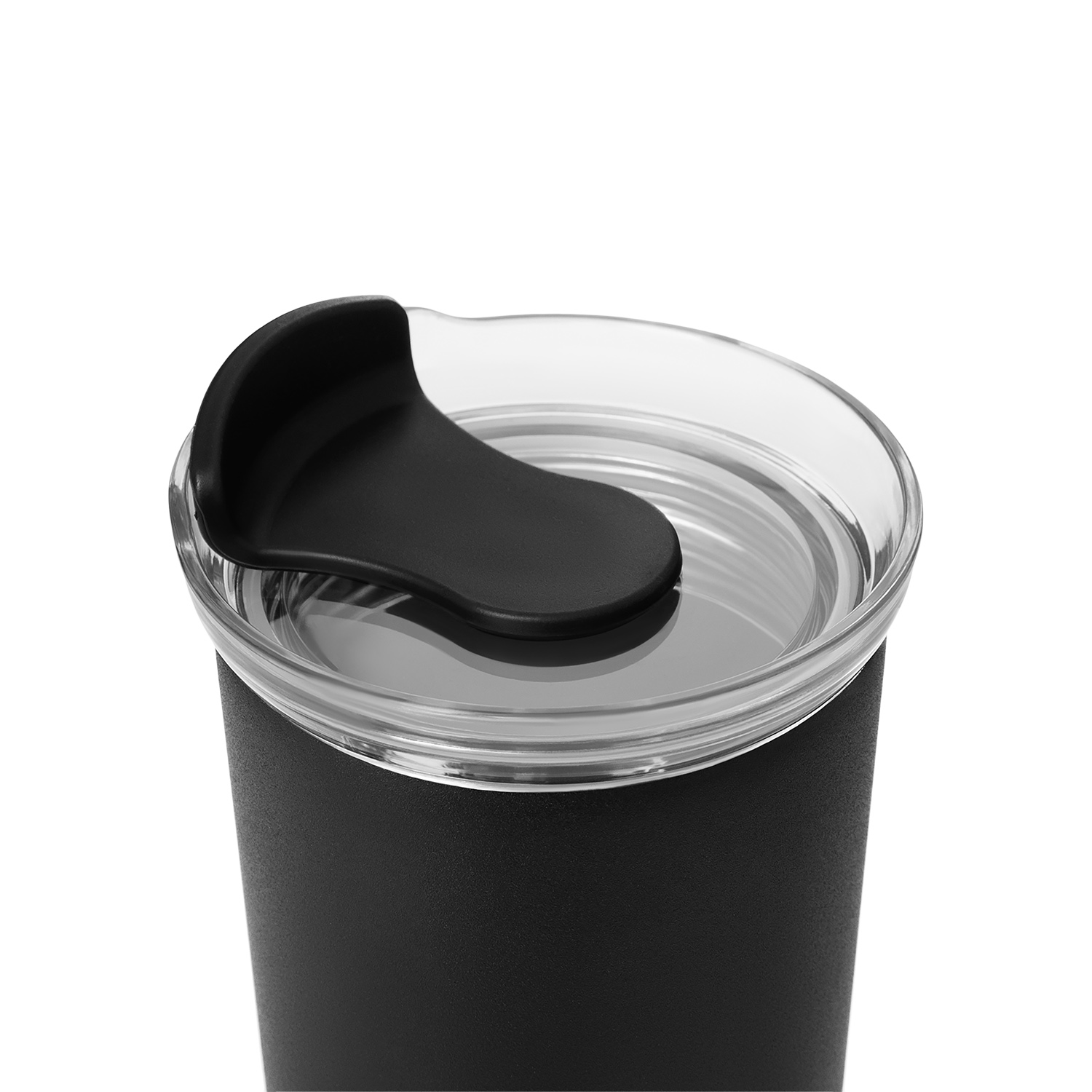 Термокружка вакуумная Strada, черная-4