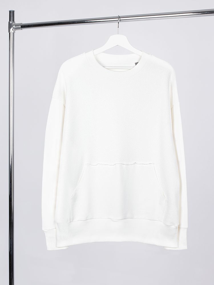 Свитшот оверсайз унисекс Vozduh, молочно-белый-0