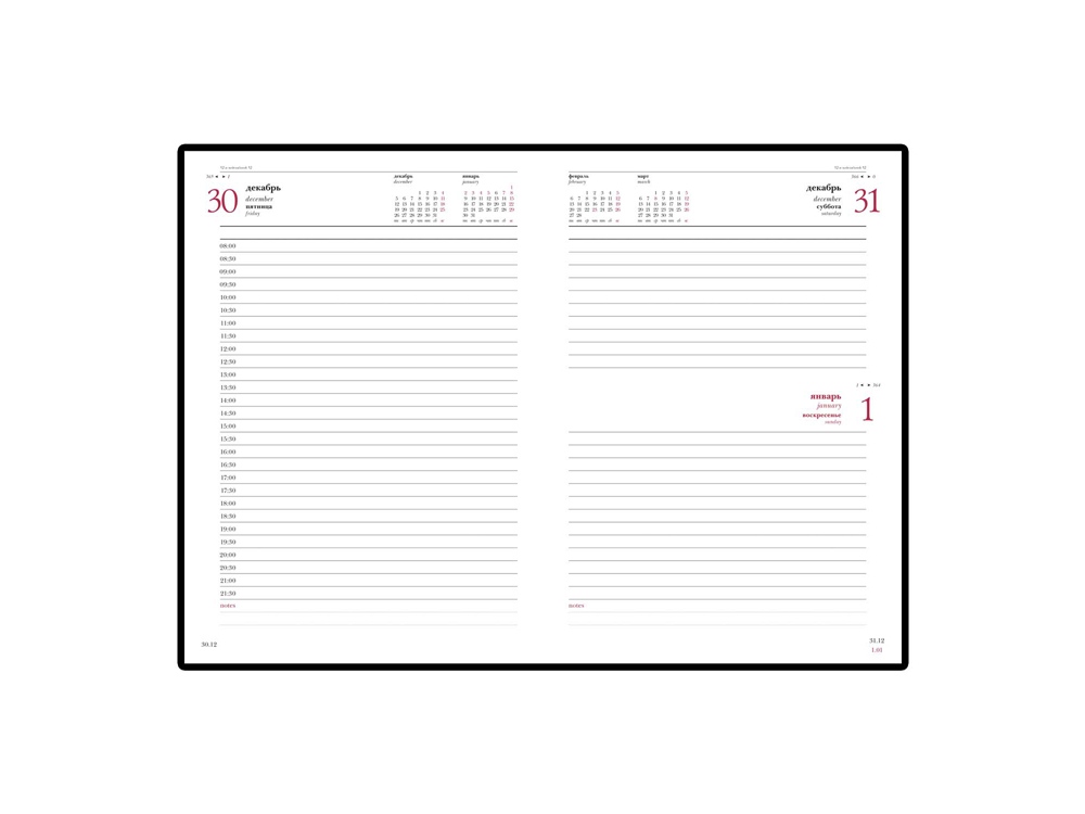 Ежедневник датированный А5 Ideal New 2025, коричневый-1