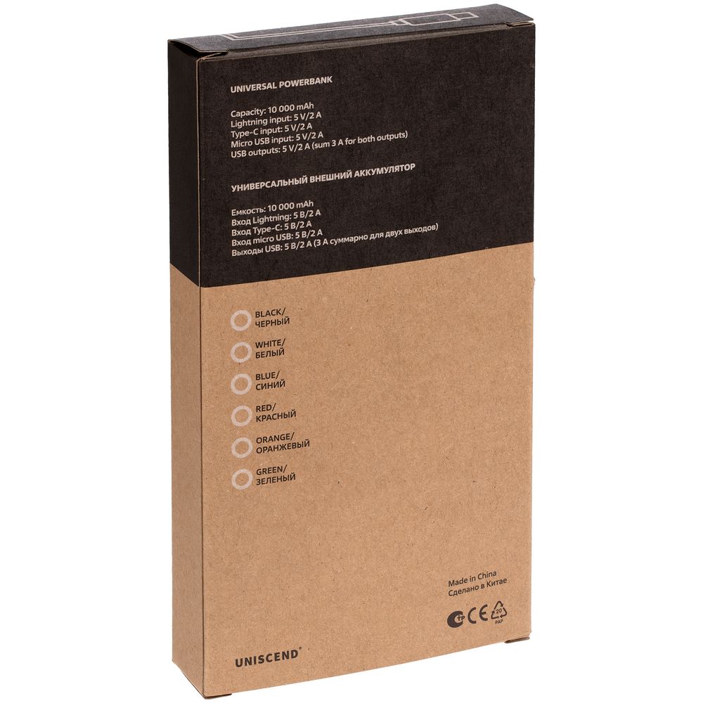 Аккумулятор Uniscend All Day Type-C 10000 мАч, черный-3