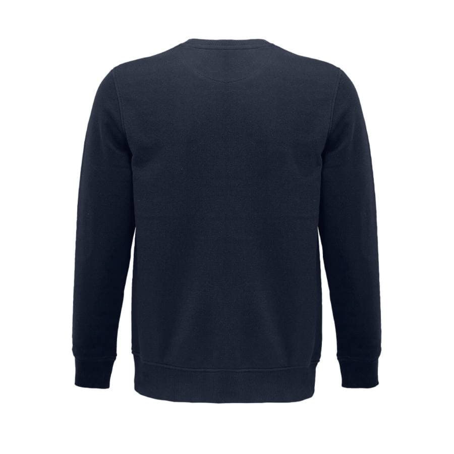 Толстовка свитшот унисекс COMET 280 из органического хлопка, темно-синий-4