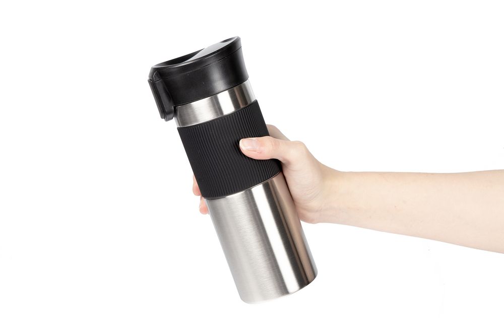 Термостакан Tralee XL, серебристый-4