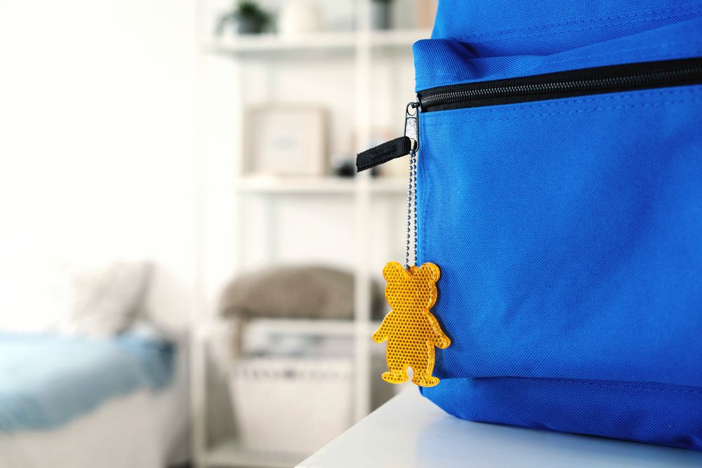 Пешеходный светоотражатель «Мишка», белый-2