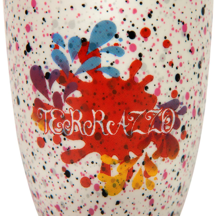 Кружка TERRAZZO, белый, розовый-5