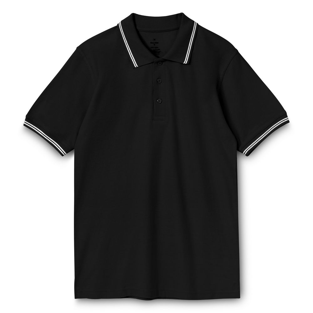 Рубашка поло Virma Stripes, черная-0