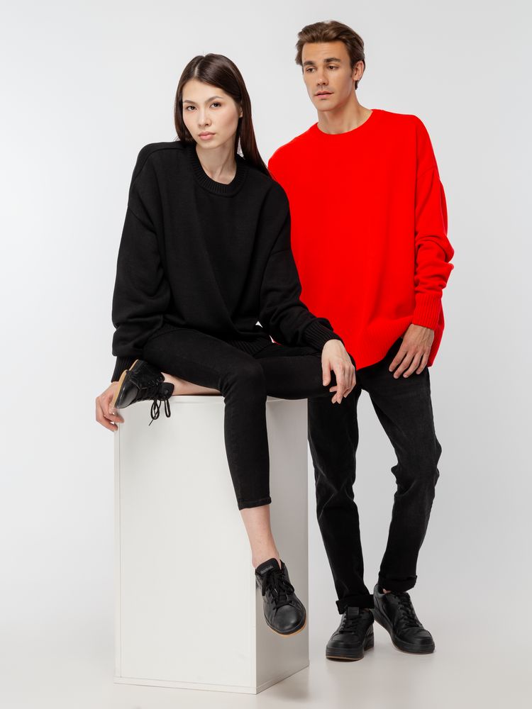 Джемпер оверсайз унисекс Stated в сумке, черный-6