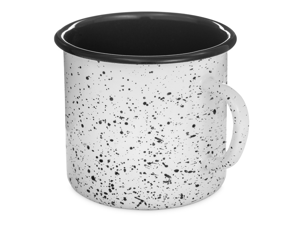 Кружка эмалированная с ободком, всплеск-0