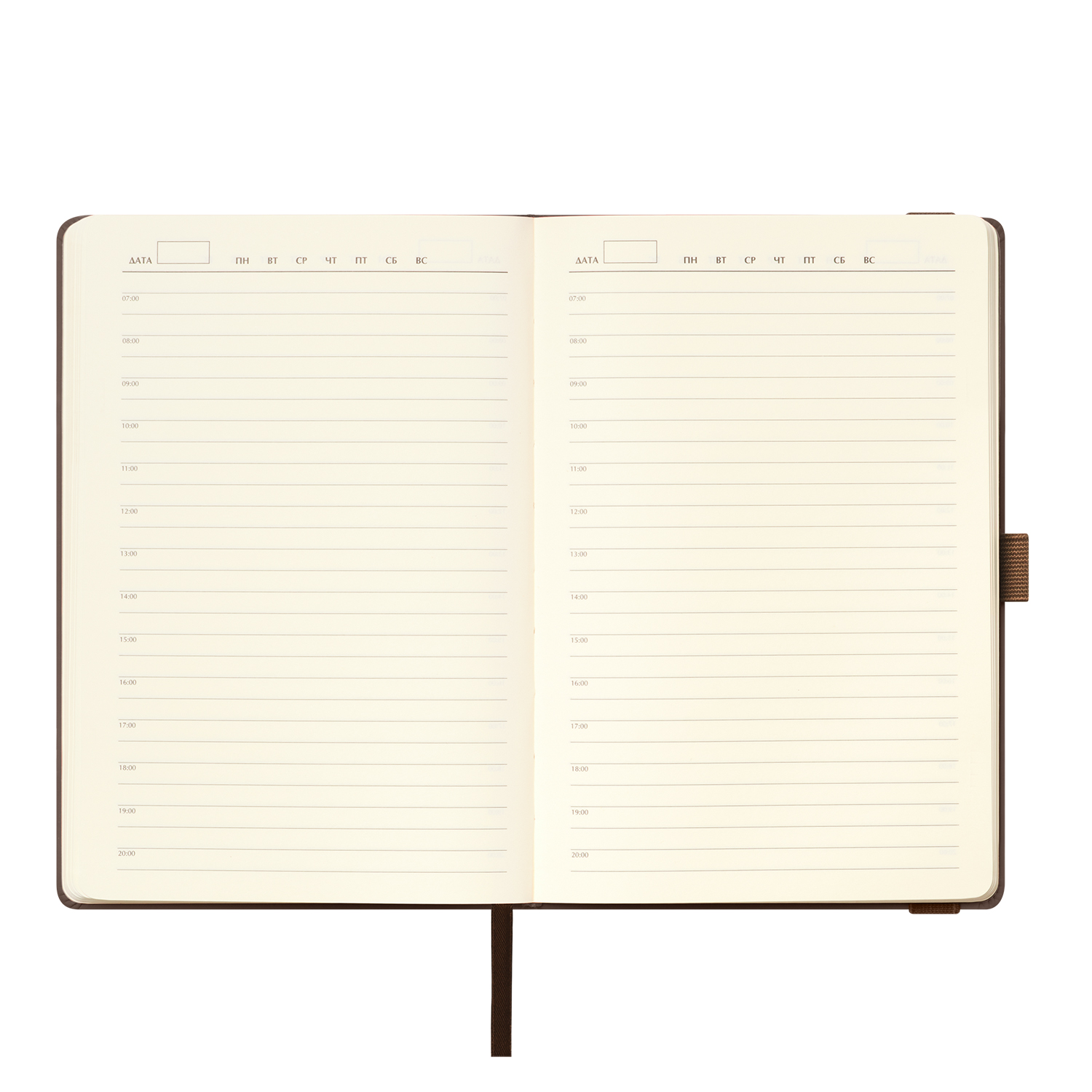 Ежедневник Альфа (Alpha) недатированный, коричневый/бежевый-7