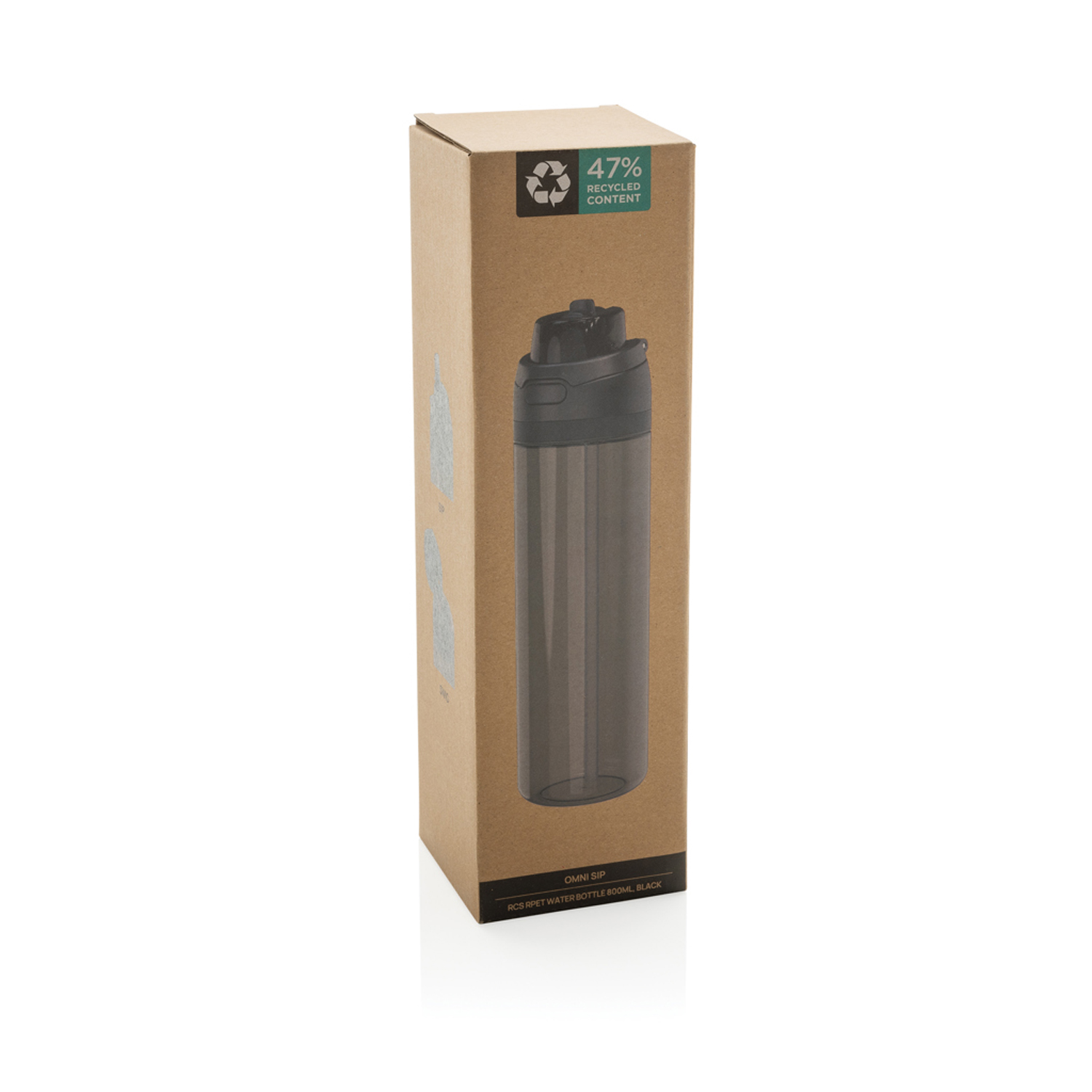 Бутылка для воды Omni Sip из rPET RCS, 800 мл-3