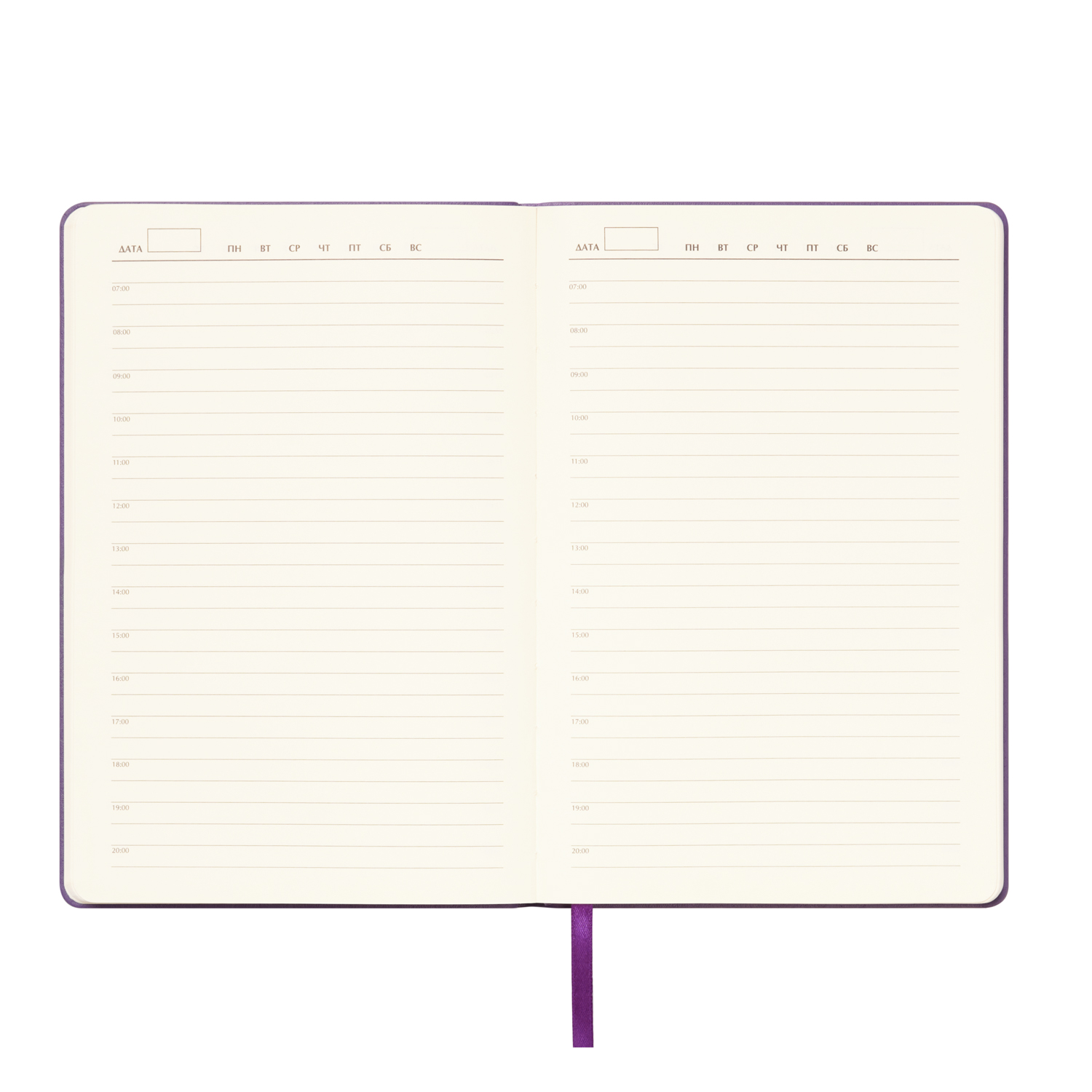 Ежедневник Spark недатированный, фиолетовый (без упаковки, без стикера)-8