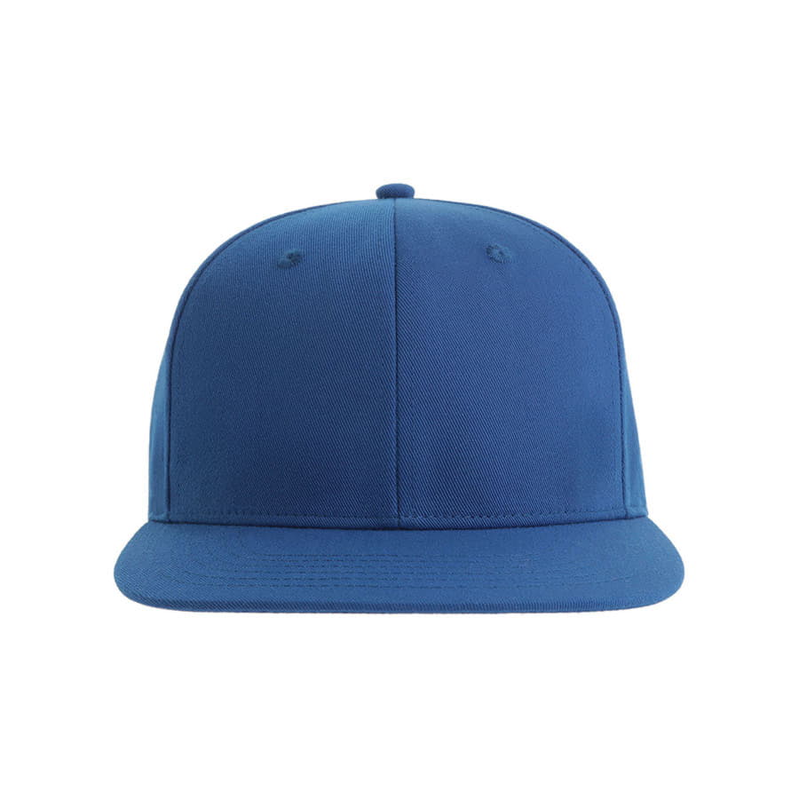 Бейсболка JAMES,6 клиньев,плоский козырек,ПВС застежка, синий-3