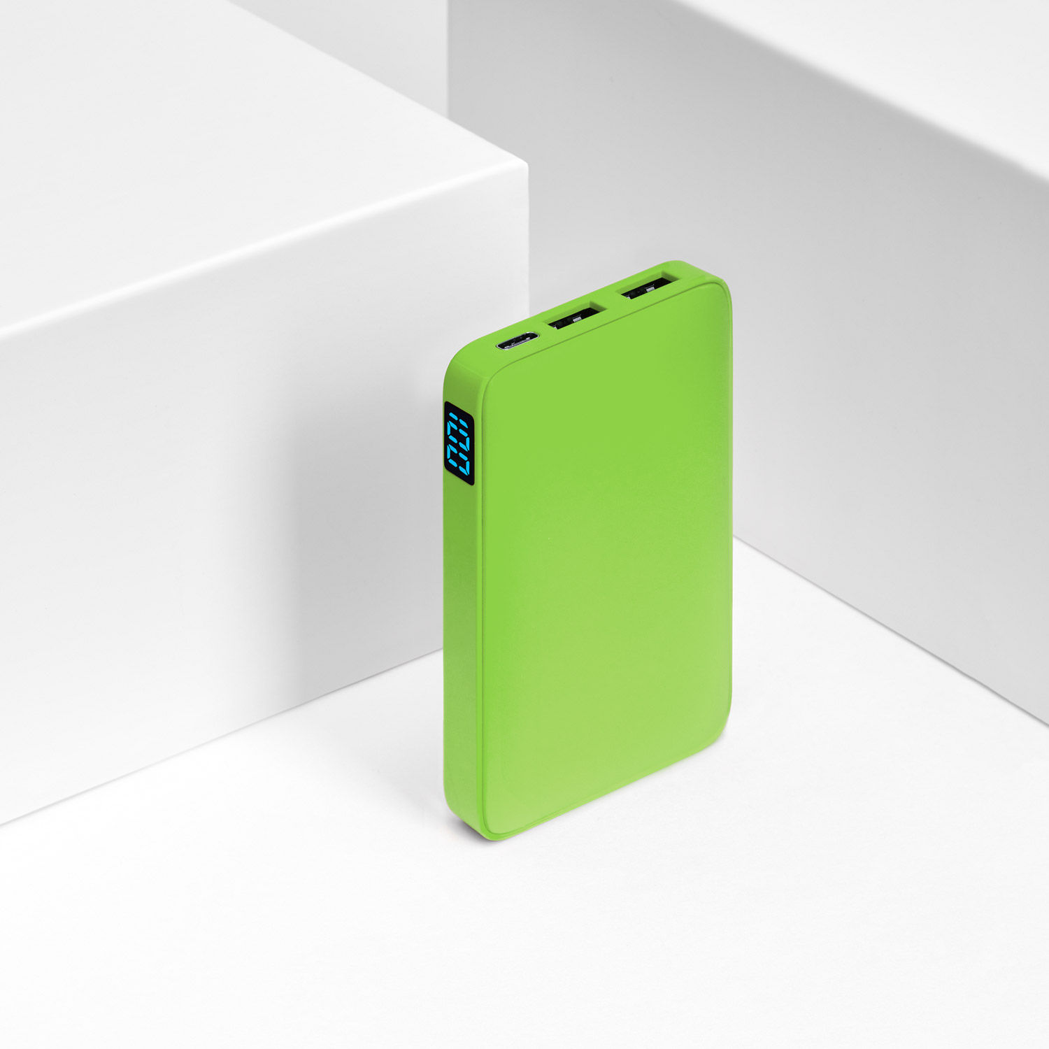 Внешний аккумулятор с подсветкой Ancor 5000 mAh, салатовый-7