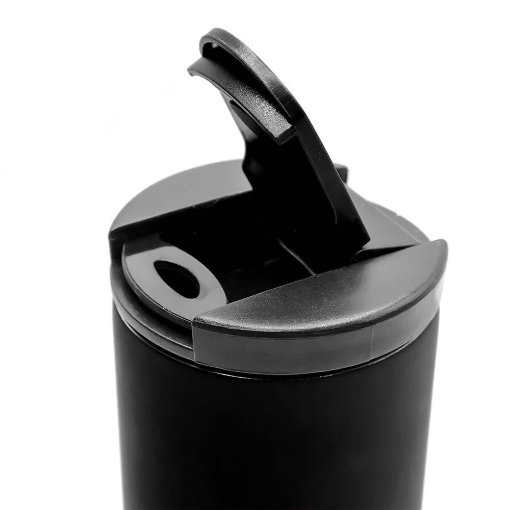 Термокружка с двойной металлической стенкой Rolly, Черный-1