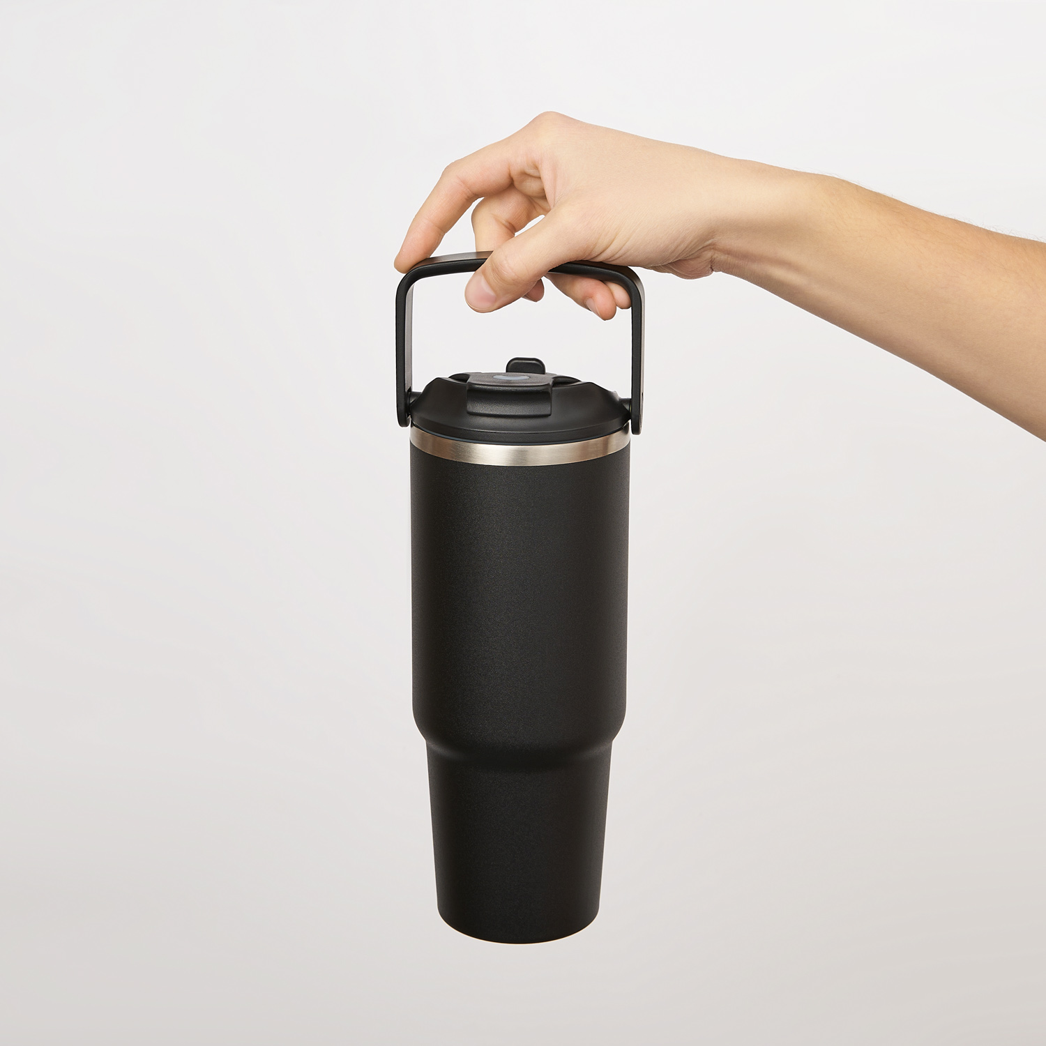 Термокружка вакуумная Montana, черный-11