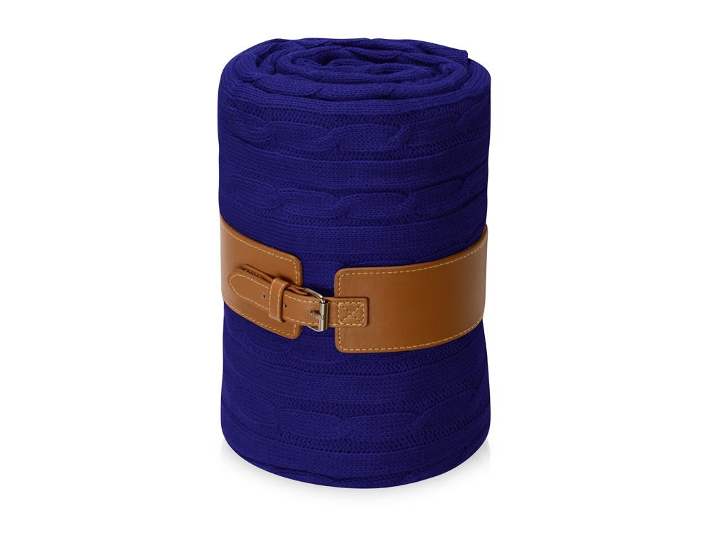 Плед акриловый Braid NEW, темно-синий-0