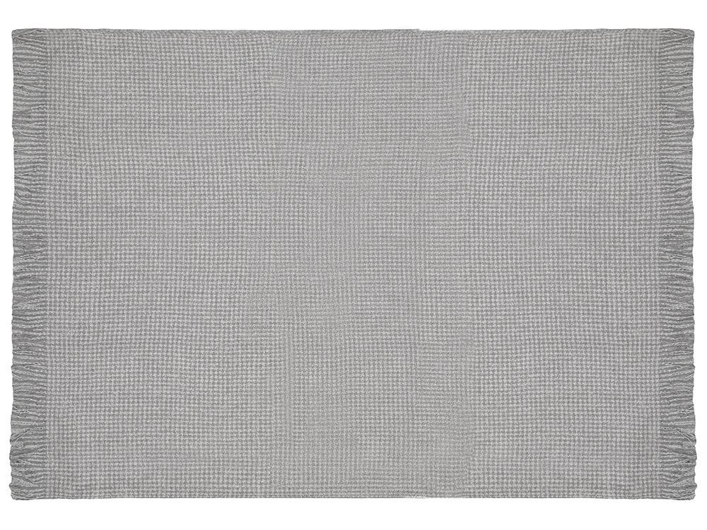 Акриловый плед Harp 130x180 см, белый/холодный серый-2