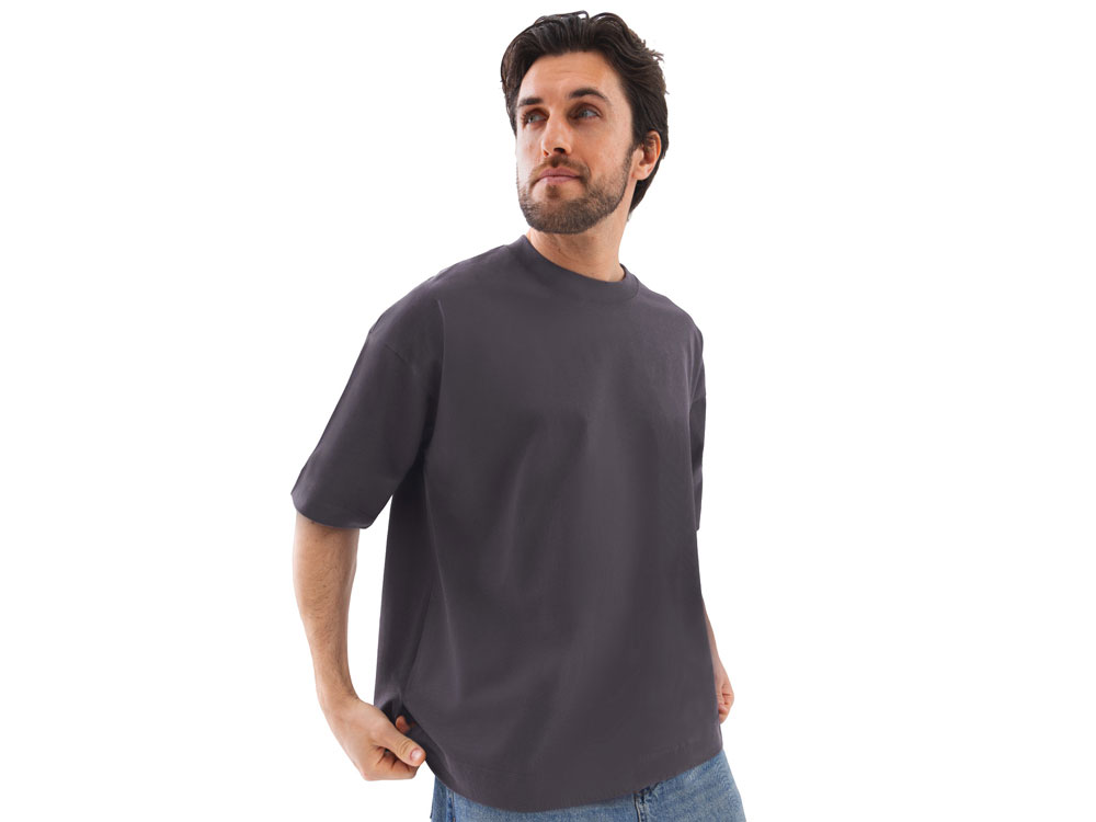 Футболка оверсайз Beta.01 унисекс, темно-серый-4