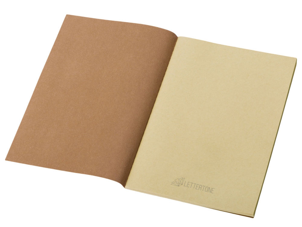 Блокнот Monet, гибкая обложка A5 из моющегося крафта, 32 листа, натуральный-1