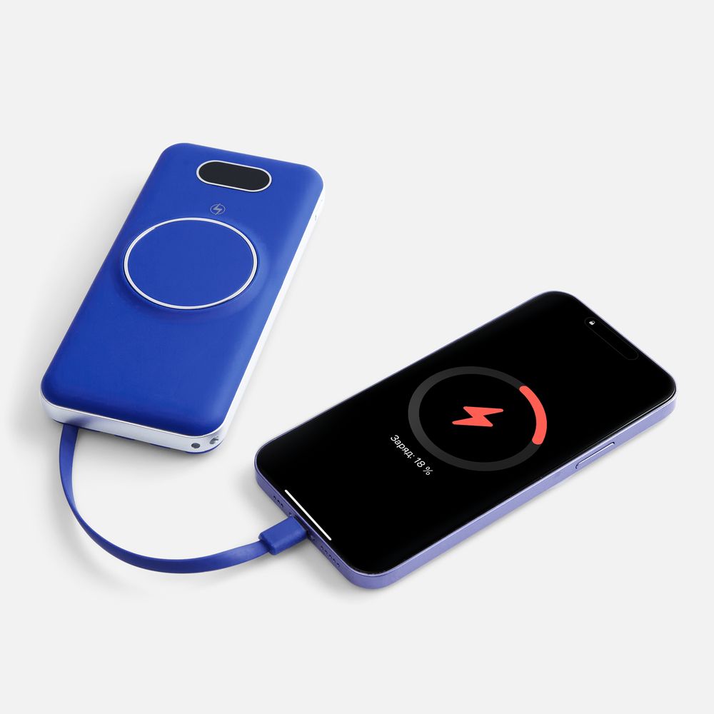 Внешний аккумулятор Omni Pro 10000 мАч, синий-3