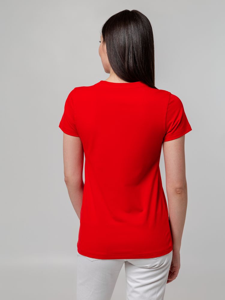 Футболка женская T-bolka Stretch Lady, красная-4