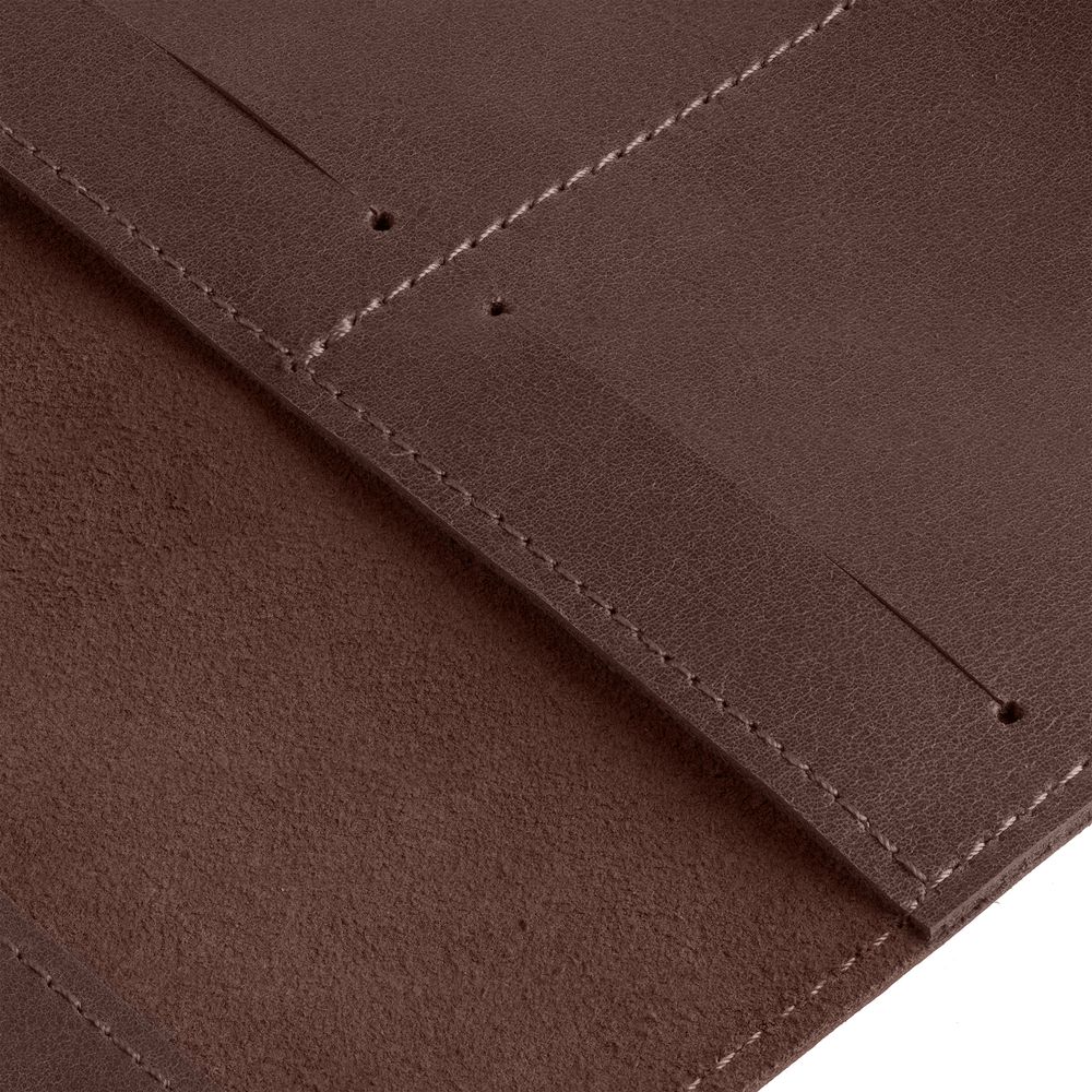 Обложка для паспорта Apache, ver.2, темно-коричневая-3