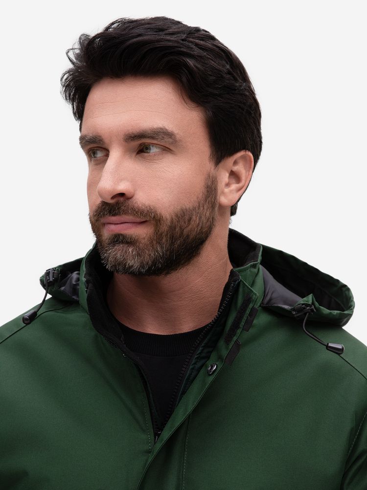 Куртка на стеганой подкладке Robyn, темно-зеленая-4