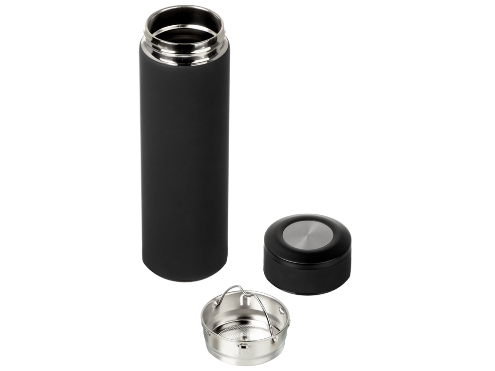 Вакуумный термос Vacuum Flask C1, soft touch, 420мл, черный-1